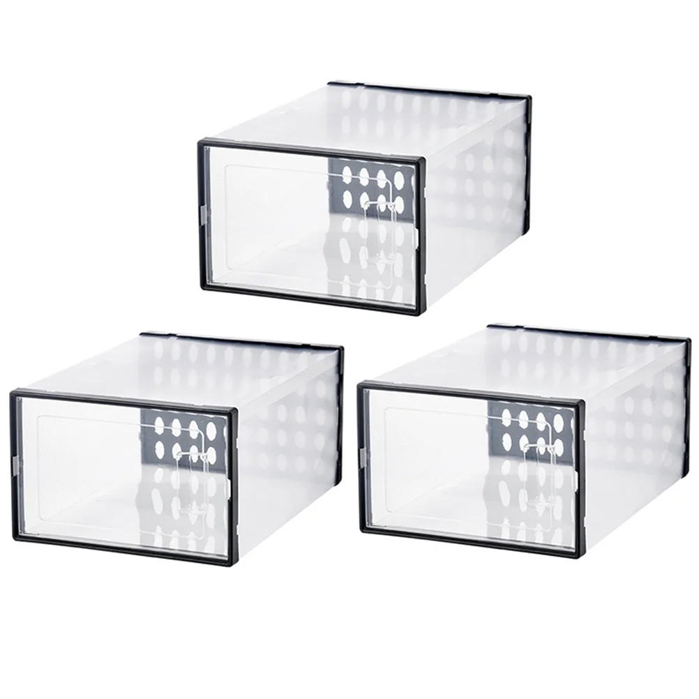 3 Pcs Shoe Box Rack Cover Creative Shoes Case Dust-proof Transparent Storage Plastic Pp Container Organizer Boxes
3 Pcs Shoe Box Rack Cover Creative Shoes Case Dust-proof Transparent Storage Plastic Pp Container Organizer Boxes