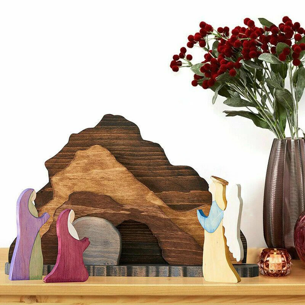 Easter Wooden Nativity Set Resurrection Scene Wooden Decoration Cross God Crafts Montessori Inspired Ornament Easter Jesus Decor
Easter Wooden Nativity Set Resurrection Scene Wooden Decoration Cross God Crafts Montessori Inspired Ornament Easter Jesus Decor