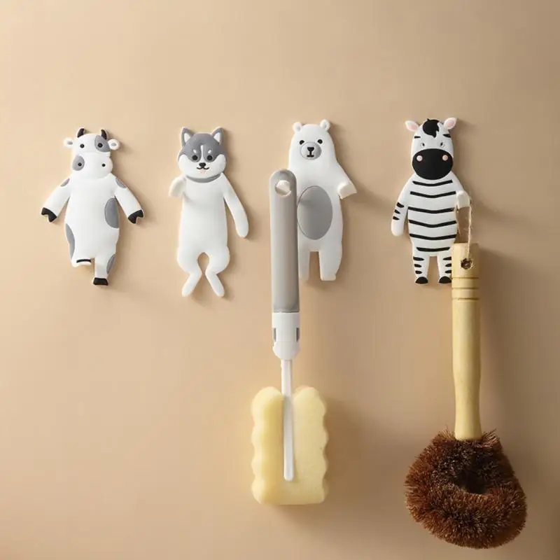 Cute Flexible Soft Rubber Non-marking Adhesive Hook Kitchen Multifunctional Storage Rack Creative Cartoon Animal Shape Hook
Cute Flexible Soft Rubber Non-marking Adhesive Hook Kitchen Multifunctional Storage Rack Creative Cartoon Animal Shape Hook