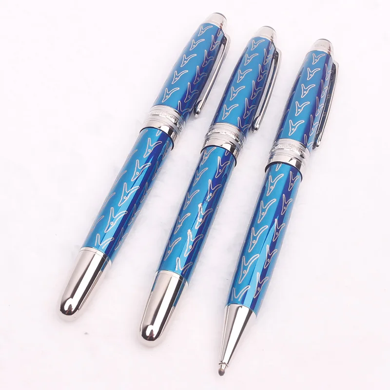 MB Petit Prince 145 Dark Blue Ballpoint Rollerball Pen Fox Pattern Luxury Gel Pens with Serial Number
MB Petit Prince 145 Dark Blue Ballpoint Rollerball Pen Fox Pattern Luxury Gel Pens with Serial Number