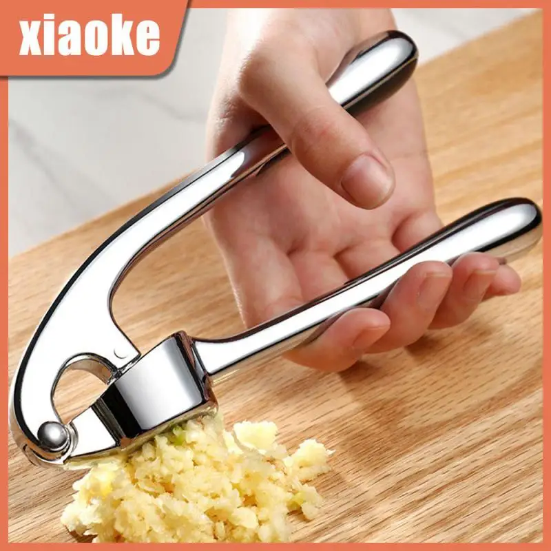 

Garlic Stainless Steel Zinc Alloy Manual Press Garlic Artifact Garlic Peeling Garlic Kitchen practical Tool labor-saving press