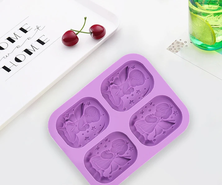 FANGLELAND 4 even hand soap angel baby silicone mold soap mold soap mold cake decoration DIY baking tools
FANGLELAND 4 even hand soap angel baby silicone mold soap mold soap mold cake decoration DIY baking tools