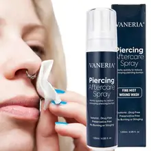 Piercing Fine Mist Spray 120ml Piercing Cleaner Wound Wash Bump Removal Ear Piercing Cleaner Earring Cleaning Solution For