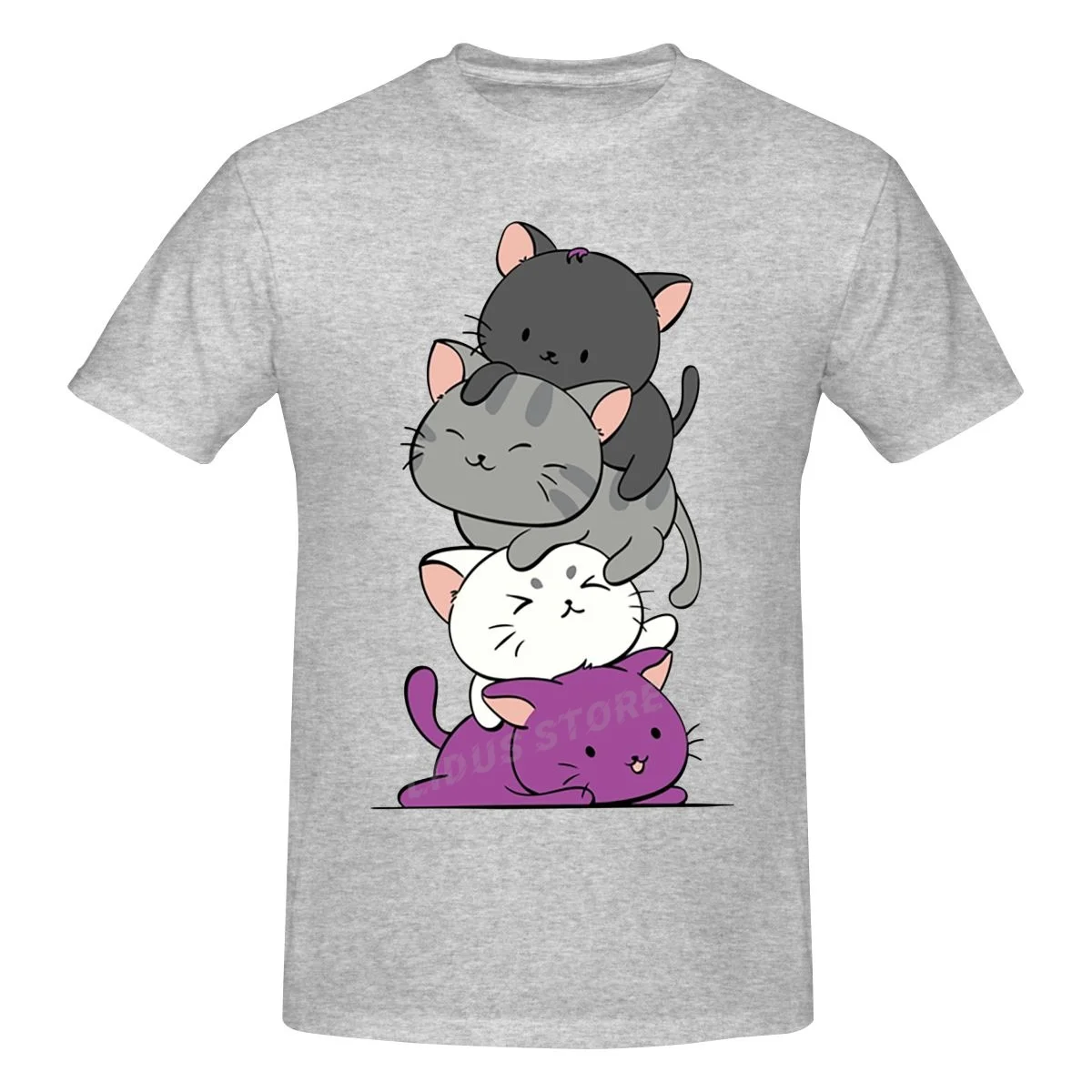 Kawaii Pile Anime Asexual Pride Flag Kittens T shirt Harajuku Clothing Short Sleeve Cotton Streetwear Graphic Tshirt Tees
Kawaii Pile Anime Asexual Pride Flag Kittens T shirt Harajuku Clothing Short Sleeve Cotton Streetwear Graphic Tshirt Tees