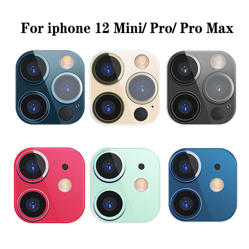Metal Back Camera Lens Screen Protector for IPhone 12 Mini Pro Max Aluminum Alloy Ring Film for Iphone 12 Camera Lens Case Cover
Metal Back Camera Lens Screen Protector for IPhone 12 Mini Pro Max Aluminum Alloy Ring Film for Iphone 12 Camera Lens Case Cover