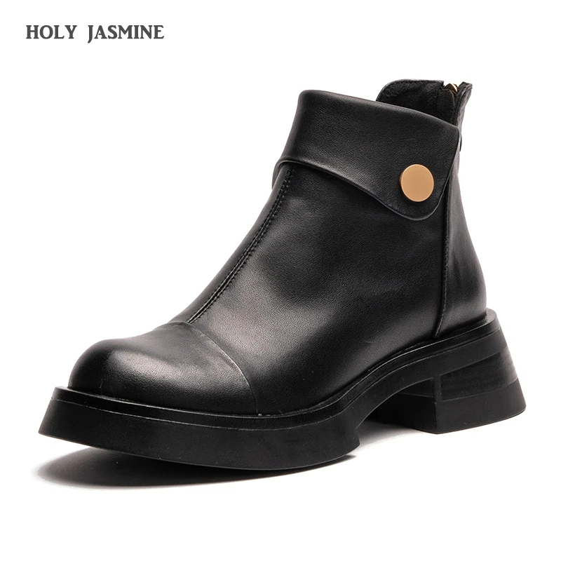 2022 Autumn/winter Fashion Ankle Boots Round Toe Chunky Heel Shoes Back Zipper Casual Platform Shoes for Women Retro Short Boots
2022 Autumn/winter Fashion Ankle Boots Round Toe Chunky Heel Shoes Back Zipper Casual Platform Shoes for Women Retro Short Boots