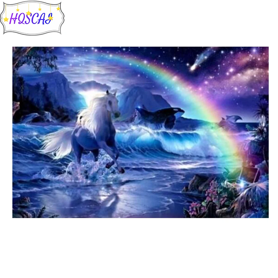 5D Diy Diamond Painting Rainbow horse animal Full Round Square Drill Rhinestone Mosaic 3d Wall Art Pictures Home Decoration Gift
5D Diy Diamond Painting Rainbow horse animal Full Round Square Drill Rhinestone Mosaic 3d Wall Art Pictures Home Decoration Gift