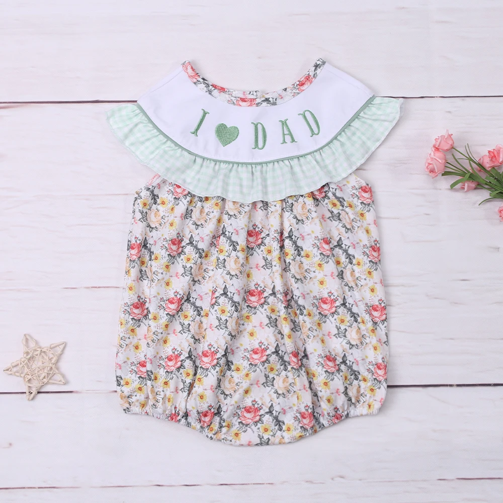 Женский комбинезон для девочек на День отца, комбинезон без рукавов с надписью «I Love Dad», комбинезон цвета хаки с вышивкой для младенцев 
Женский комбинезон для девочек на День отца, комбинезон без рукавов с надписью «I Love Dad», комбинезон цвета хаки с вышивкой для младенцев