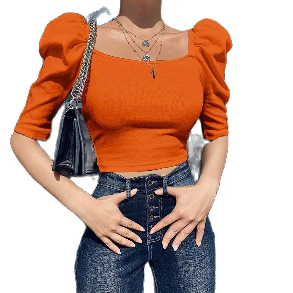 Женская одежда в европейском и американском стиле, Весенняя Новинка, женская одежда, простой топ с квадратным вырезом и пышными рукавами, же...
Женская одежда в европейском и американском стиле, Весенняя Новинка, женская одежда, простой топ с квадратным вырезом и пышными рукавами, же...