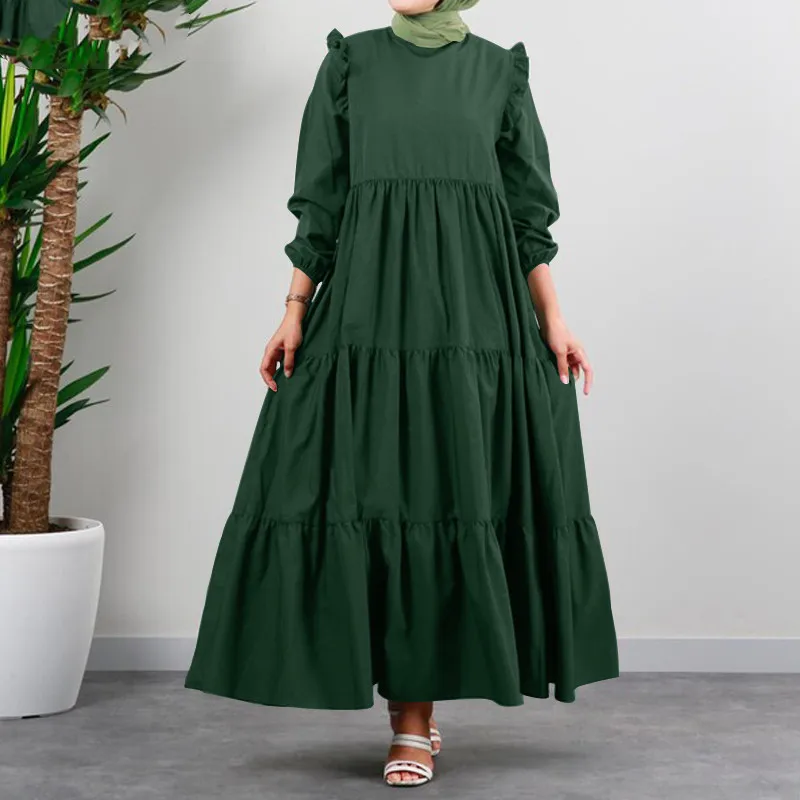 Wepbel Muslim Abaya Puff Sleeve Solid Muslim Kaftan Maxi Dress Robe Islamic Maxi Dress Islamic Clothing Women Casual Sundress
Wepbel Muslim Abaya Puff Sleeve Solid Muslim Kaftan Maxi Dress Robe Islamic Maxi Dress Islamic Clothing Women Casual Sundress