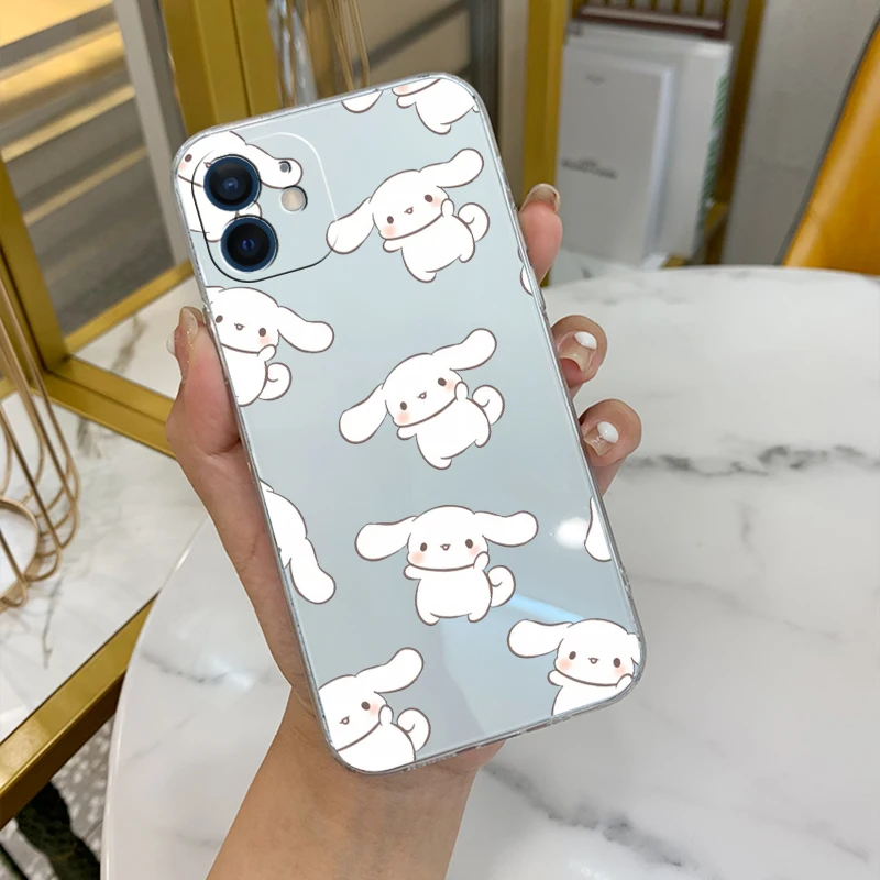 Cinnamoroll Cute Transparent Phone Case For iPhone 13 12 11 Pro MAX 7 8 6 6S Plus SE 2020 X XR XS MAX 13 12 Mini Soft Back Cover
Cinnamoroll Cute Transparent Phone Case For iPhone 13 12 11 Pro MAX 7 8 6 6S Plus SE 2020 X XR XS MAX 13 12 Mini Soft Back Cover