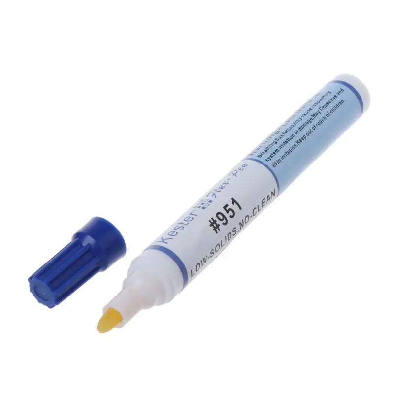 951 10ml Soldering Rosin Flux Pen Low-Solid Non-clean DIY Kester Solder Power Cleaning-free Welding Pen For SMT SMD Welding Tool
951 10ml Soldering Rosin Flux Pen Low-Solid Non-clean DIY Kester Solder Power Cleaning-free Welding Pen For SMT SMD Welding Tool