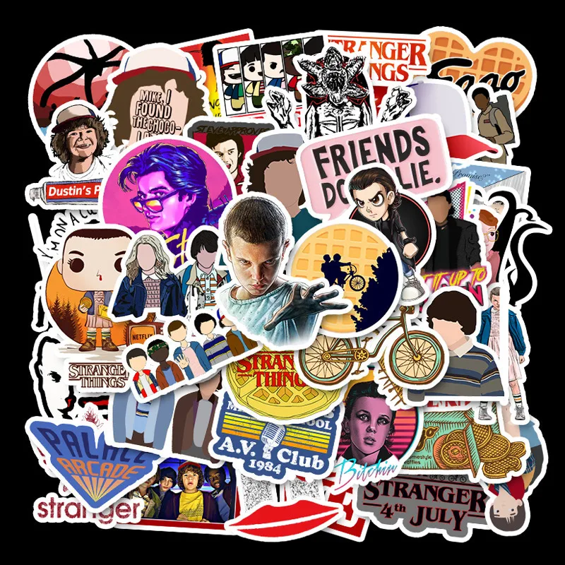 50pcs Classic TV Show Thriller Stranger Things Stickers For Motorcycle Notebook Computer Car DIY Guitar Refrigerator
50pcs Classic TV Show Thriller Stranger Things Stickers For Motorcycle Notebook Computer Car DIY Guitar Refrigerator