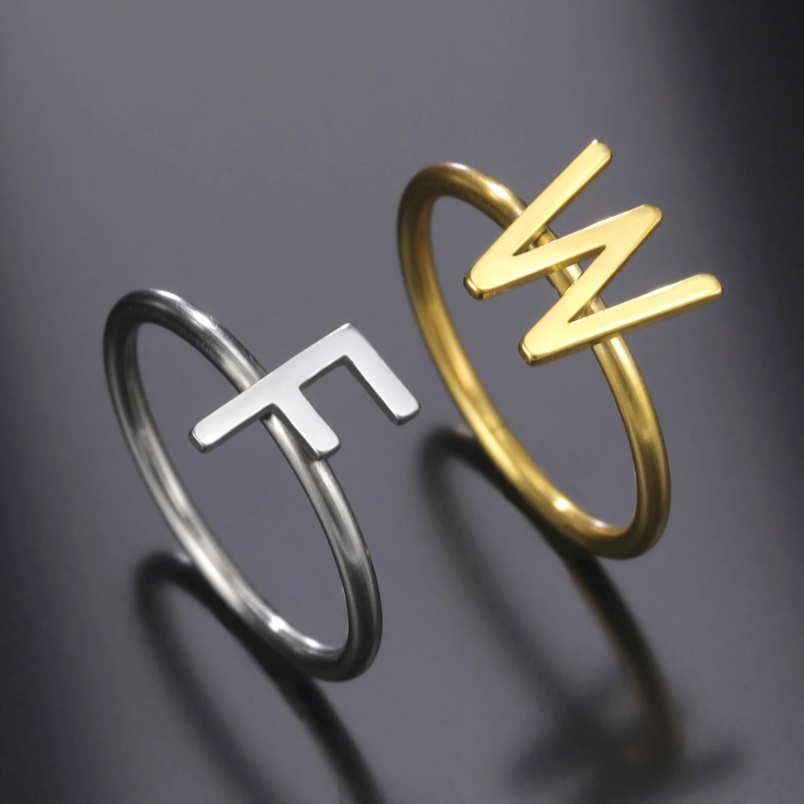 Sipuris A-Z Capital Letters Stainless Steel Custom Ring Personalized Round Wedding Accessories Jewelrys Gifts for Women
Sipuris A-Z Capital Letters Stainless Steel Custom Ring Personalized Round Wedding Accessories Jewelrys Gifts for Women