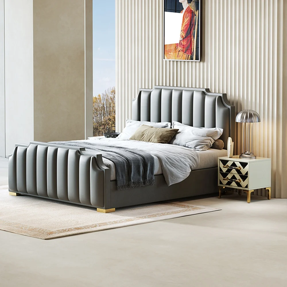 Modern leather upholstered beds king size wooden frame with storage box bed and mattress room set house furniture designs
Modern leather upholstered beds king size wooden frame with storage box bed and mattress room set house furniture designs