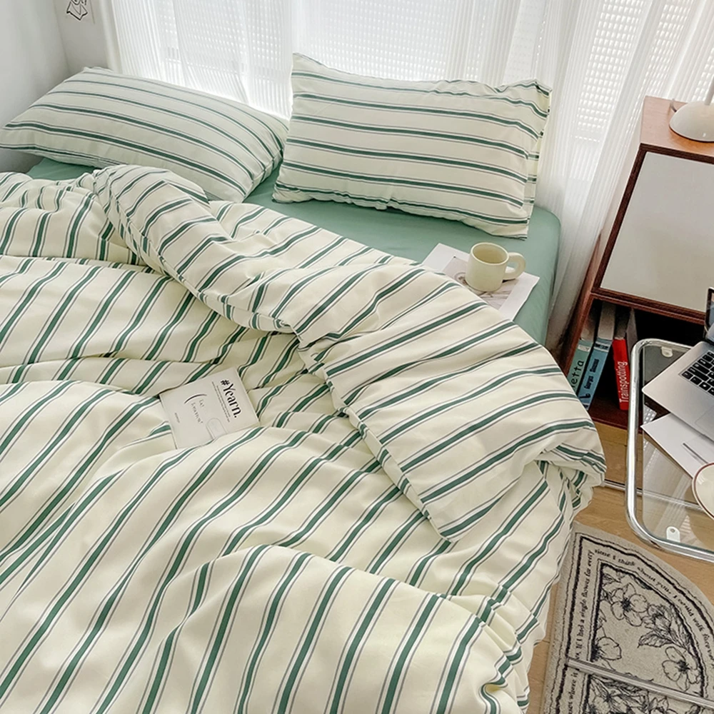 Colorful Striped Printing Duvet Cover And Sheet 3/4 pcs Bedding Set Adult Single Double Queen Sheet Set 200x230cm
Colorful Striped Printing Duvet Cover And Sheet 3/4 pcs Bedding Set Adult Single Double Queen Sheet Set 200x230cm