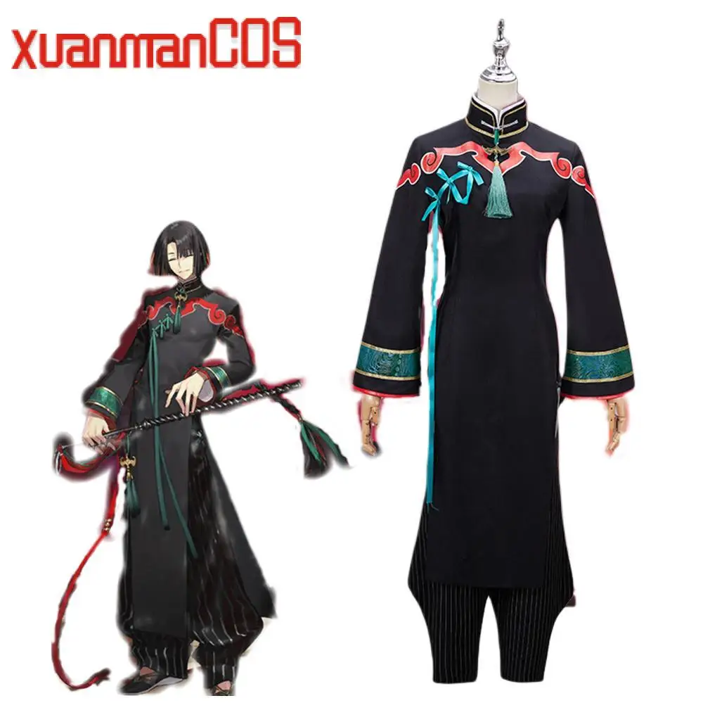 Костюм для косплея Taigong Wang из аниме-игры FGO Fate/Grand Order униформа для взрослых мужчин наряд водолазка черное пальто брюки на Хэллоуин
Костюм для косплея Taigong Wang из аниме-игры FGO Fate/Grand Order униформа для взрослых мужчин наряд водолазка черное пальто брюки на Хэллоуин