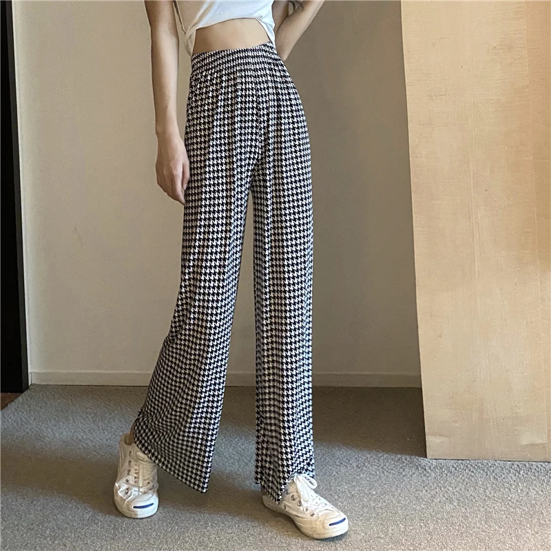 Women Casual Loose Plaid Mopping Pants 2021 Spring Summer Autumn New Fashion Popular Long Female OL Wide Leg Trousers Slim Thin
Women Casual Loose Plaid Mopping Pants 2021 Spring Summer Autumn New Fashion Popular Long Female OL Wide Leg Trousers Slim Thin