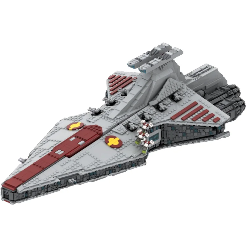 MOC Space Wars Venator Class Republic Attack Cruiser Building Blocks Set Soldiers Transport Spaceship Arms Idea Toys For Gifts
MOC Space Wars Venator Class Republic Attack Cruiser Building Blocks Set Soldiers Transport Spaceship Arms Idea Toys For Gifts