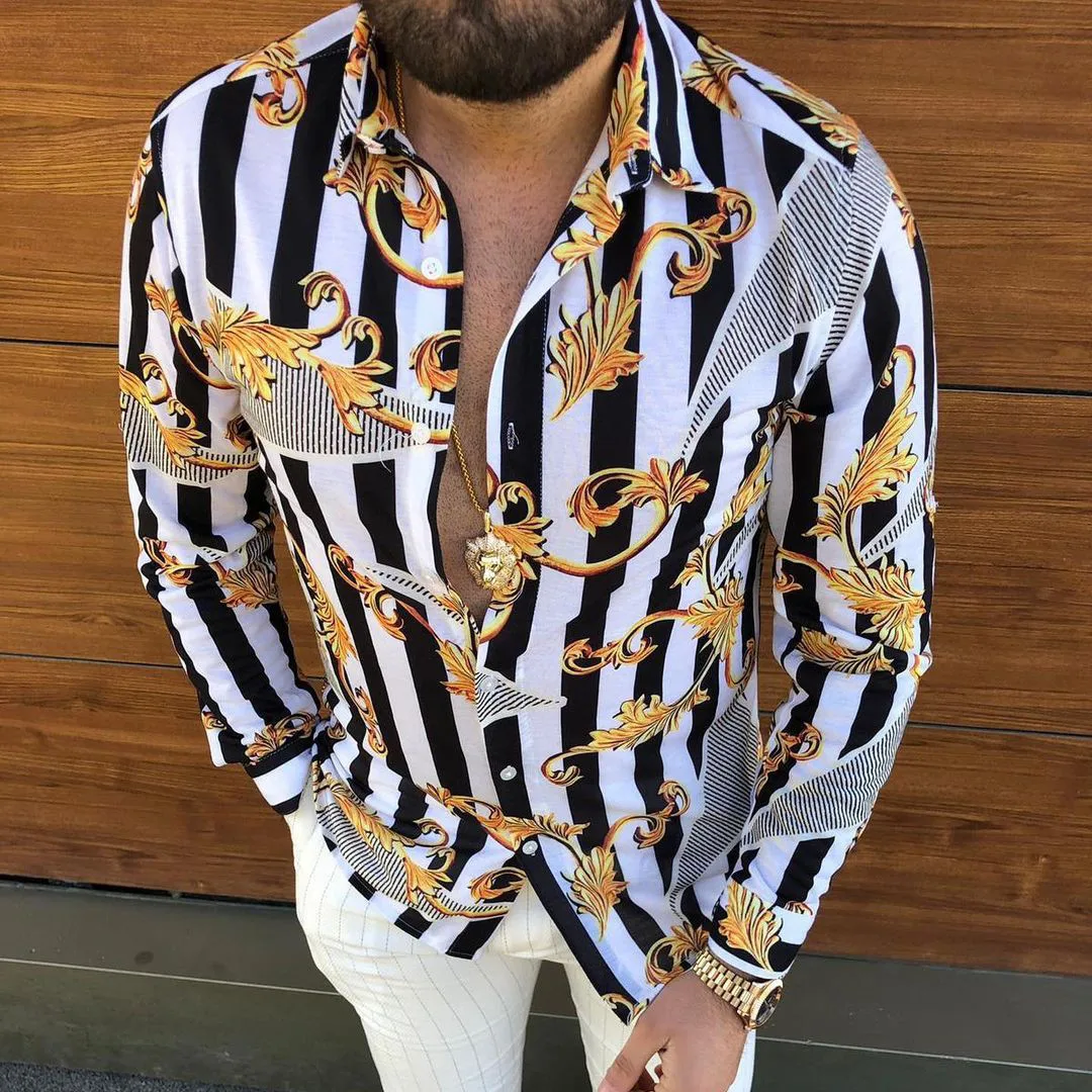 2022 Chic Men's Slim Fit Shirt Autumn Casual Man Formal Shirt Tops Streetwear Fashion Print Long Sleeve Men's Social Dress Shirt
2022 Chic Men's Slim Fit Shirt Autumn Casual Man Formal Shirt Tops Streetwear Fashion Print Long Sleeve Men's Social Dress Shirt