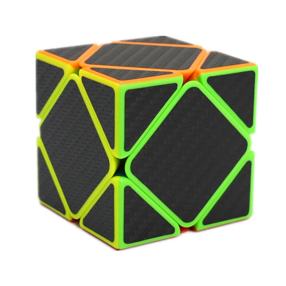 

ZCUBE наклейка из углеродного волокна скошенный магический куб головоломка 3x3 скошенный скоростной куб магический куб головоломка подарок обучающая игрушка для детей