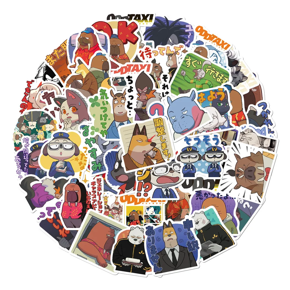 10/50Pcs Anime ODD TAXI Stickers Avengers Skateboard Guitar Laptop Luggage Cartoon Waterproof Sticker Kid Toys
10/50Pcs Anime ODD TAXI Stickers Avengers Skateboard Guitar Laptop Luggage Cartoon Waterproof Sticker Kid Toys
