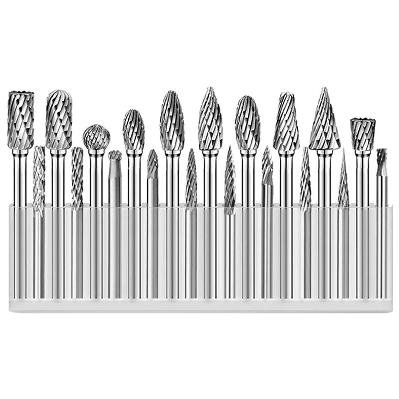 Tungsten Carbide Burr Set Rotary File Rasp 1/8 & 1/4 Cutting Head Die Grinder Milling Bit 20Pcs
Tungsten Carbide Burr Set Rotary File Rasp 1/8 & 1/4 Cutting Head Die Grinder Milling Bit 20Pcs