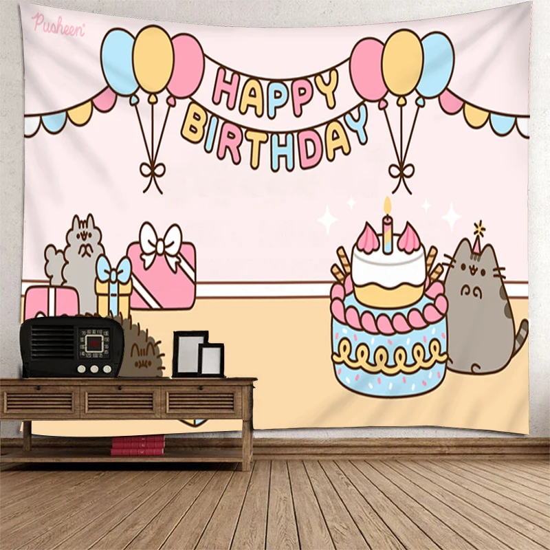 Гобелены рождественские гобелены для стен Pusheen с днем рождения! Подвесной декор, эстетическое милое украшение для комнаты, украшение для до...
Гобелены рождественские гобелены для стен Pusheen с днем рождения! Подвесной декор, эстетическое милое украшение для комнаты, украшение для до...