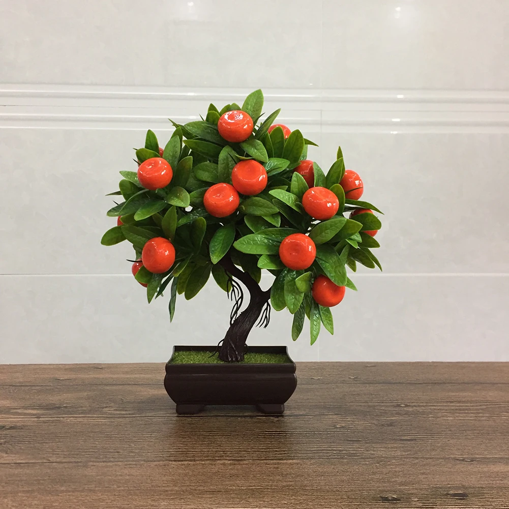 Artificial Potted Plants Plastic Fake Fruit Pot Orange Peach Lemon Strawberry Simulation Bonsai Home Living Room Decor Ornament
Artificial Potted Plants Plastic Fake Fruit Pot Orange Peach Lemon Strawberry Simulation Bonsai Home Living Room Decor Ornament