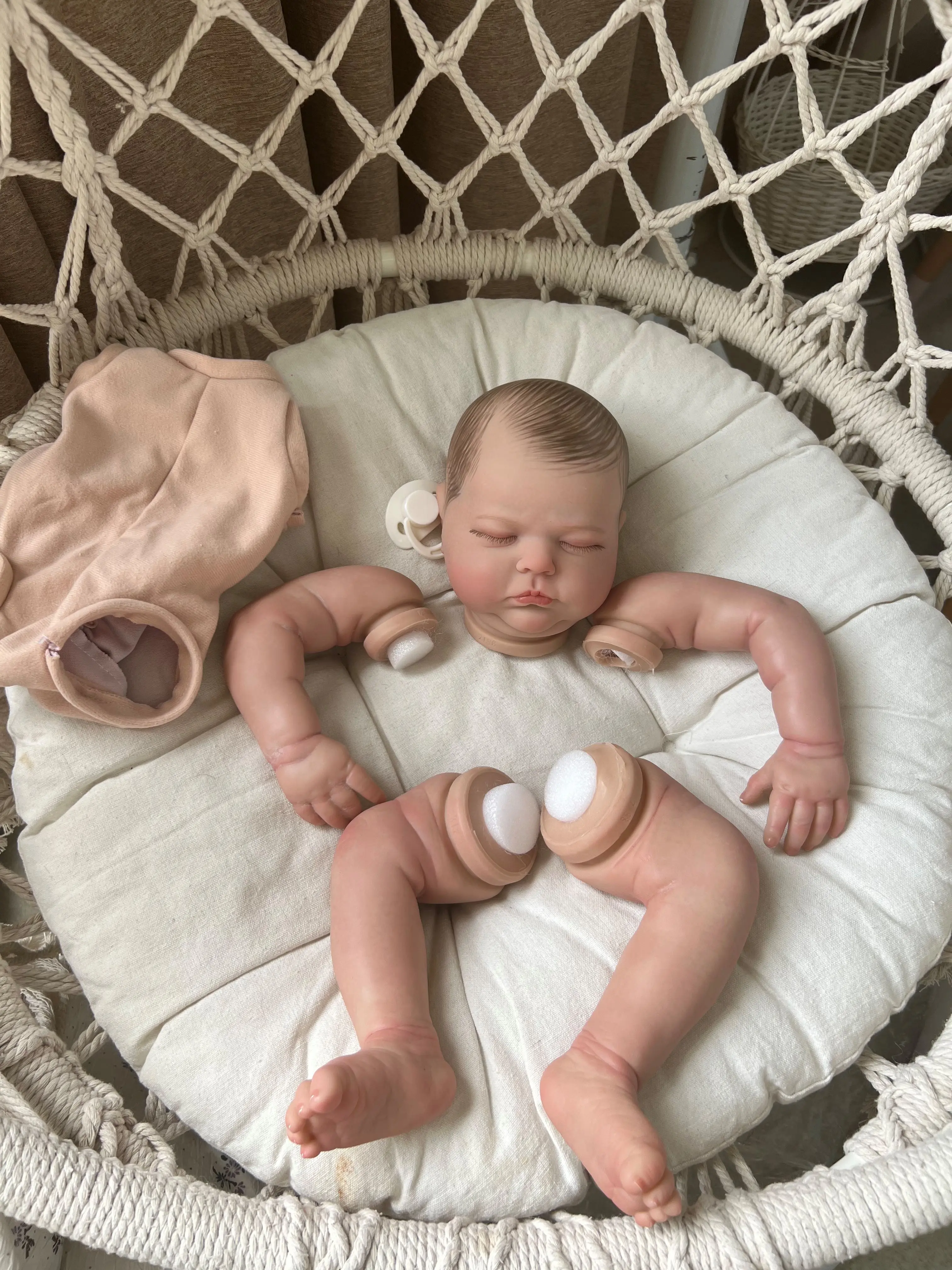 NPK 20inch Reborn Doll Kit Lifelike Soft Touch DIY Already Painted Doll Parts Cute Birthday Christmas Gifts Reborn Doll Toy
NPK 20inch Reborn Doll Kit Lifelike Soft Touch DIY Already Painted Doll Parts Cute Birthday Christmas Gifts Reborn Doll Toy