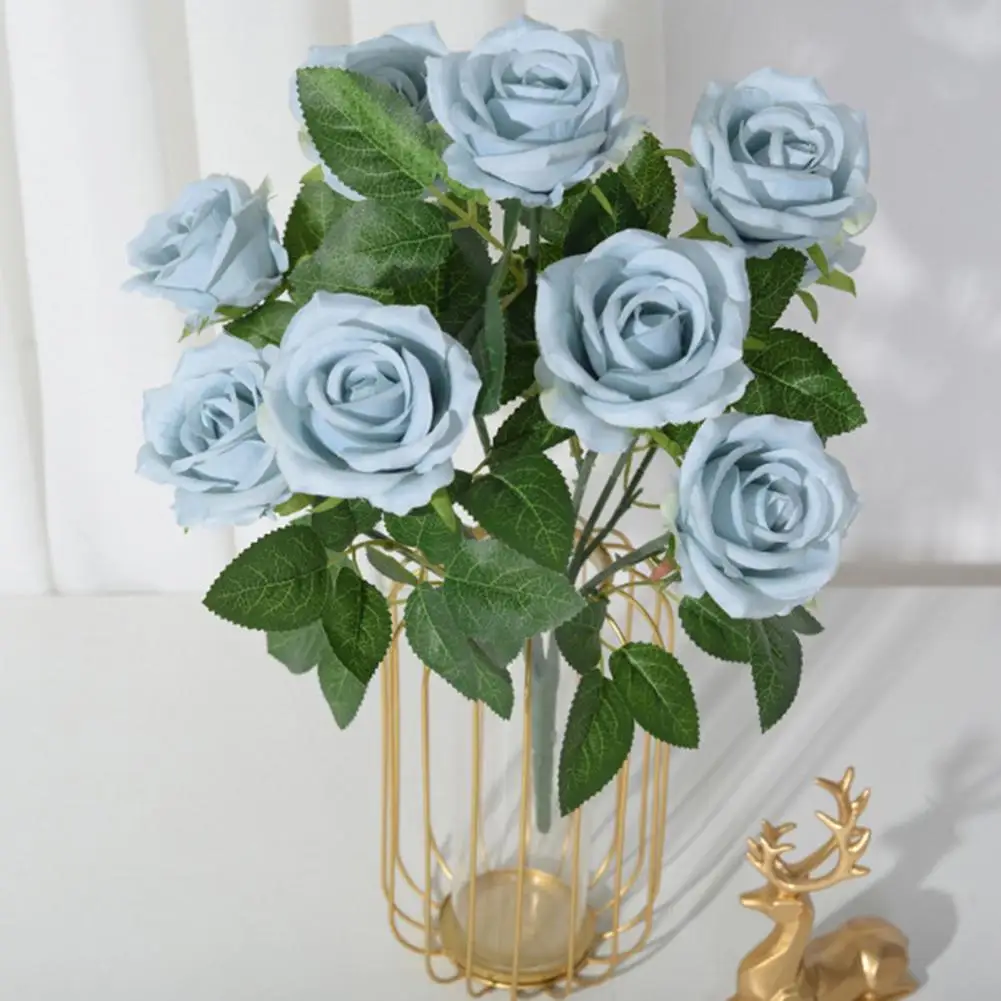 Artificial Rose Easy Care Decorative Home Decoration 9 Bulbs Wedding Party Imitation Rose Balcony Decor Stuff
Artificial Rose Easy Care Decorative Home Decoration 9 Bulbs Wedding Party Imitation Rose Balcony Decor Stuff