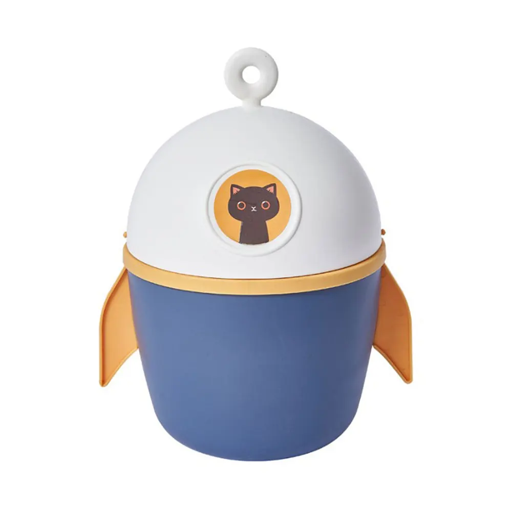 Trash Bin Storage Box Mini Flip Lid With Lid Garbage Can Portable Small Rocket Cartoon Shape Japanese-style Desktop Wastebasket
Trash Bin Storage Box Mini Flip Lid With Lid Garbage Can Portable Small Rocket Cartoon Shape Japanese-style Desktop Wastebasket