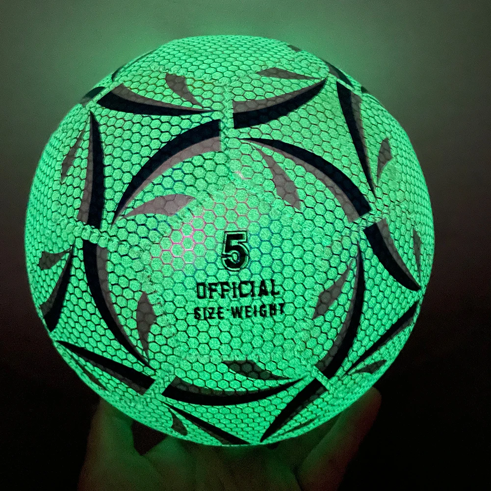 Professional Luminous Football Training Soccer Luminous Fluorescent No. 5 Football for Child Adult Sports Competition
Professional Luminous Football Training Soccer Luminous Fluorescent No. 5 Football for Child Adult Sports Competition