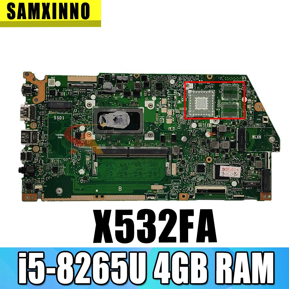 Материнская плата Akemy X532FA для ноутбука Asus VivoBook S15 S532F X532 X532F X532FL X532FA, материнская плата с/4 ГБ ОЗУ i5-8265U ЦП
Материнская плата Akemy X532FA для ноутбука Asus VivoBook S15 S532F X532 X532F X532FL X532FA, материнская плата с/4 ГБ ОЗУ i5-8265U ЦП