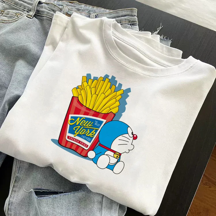 Doraemon Men Cotton T-shirt French Fries Casual Clothes Kawaii Cartoons T Shirts Short Sleeve Couple Unisex Anime Streetwear Top
Doraemon Men Cotton T-shirt French Fries Casual Clothes Kawaii Cartoons T Shirts Short Sleeve Couple Unisex Anime Streetwear Top