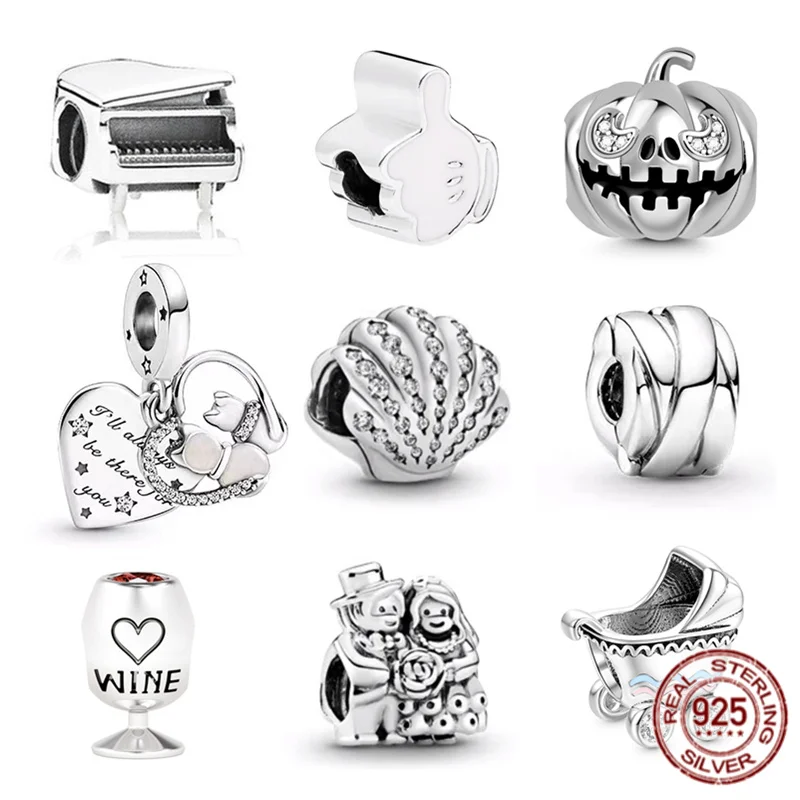 NEW Wine Glass, Pumpkin Monster Charm Bead 925 Sterling Silver Women Gift Fit Original Pandora Bracelet Bangle DIY Jewelry
NEW Wine Glass, Pumpkin Monster Charm Bead 925 Sterling Silver Women Gift Fit Original Pandora Bracelet Bangle DIY Jewelry