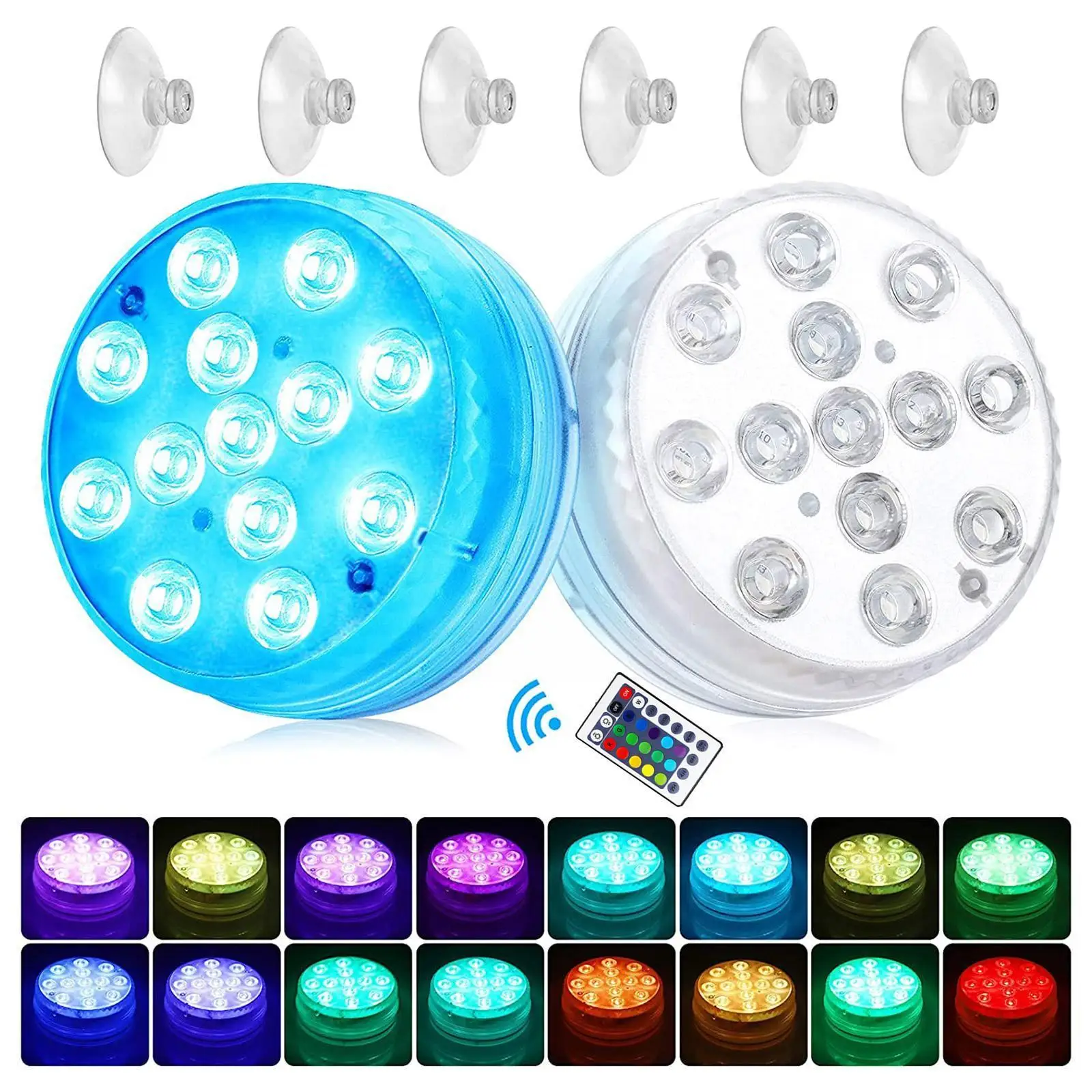 IP68 Remote Multi Color Waterproof Submersible LED Lights Christmas Underwater Light Wedding Party Night Decoration Lamp Te R8U5
IP68 Remote Multi Color Waterproof Submersible LED Lights Christmas Underwater Light Wedding Party Night Decoration Lamp Te R8U5
