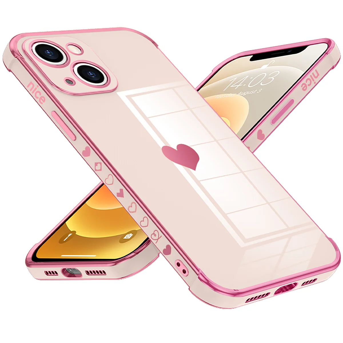 Anti-scratch Shockproof Shell Electroplating Case Compatible with iPhone 13 mini 
Anti-scratch Shockproof Shell Electroplating Case Compatible with iPhone 13 mini