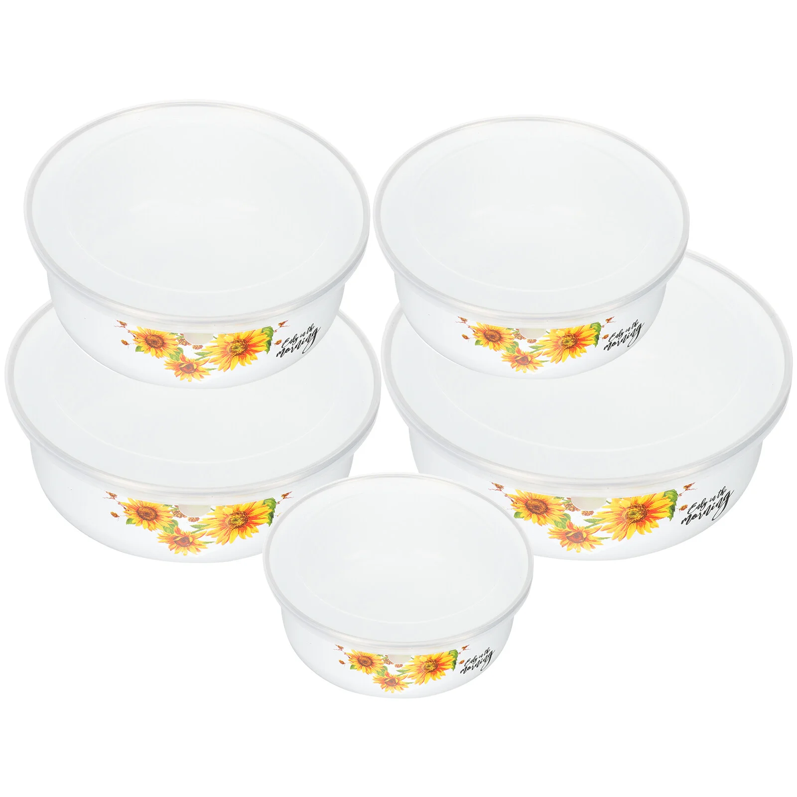 5 Pcs Egg Bowl Fresh Keeping Bowls Sealing Container Lid Salad Noodle Sealed Kitchen Enamel Enamelware Food Office Bento Case
5 Pcs Egg Bowl Fresh Keeping Bowls Sealing Container Lid Salad Noodle Sealed Kitchen Enamel Enamelware Food Office Bento Case