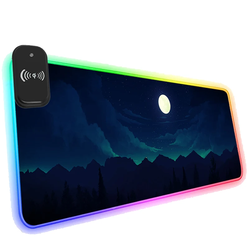 Phone Wireless Charging RGB Mouse Pad LED Gaming Firewatch Game Mats Computer Desk Accessories Anti-skid Laptop Carpet Cool Rug
Phone Wireless Charging RGB Mouse Pad LED Gaming Firewatch Game Mats Computer Desk Accessories Anti-skid Laptop Carpet Cool Rug