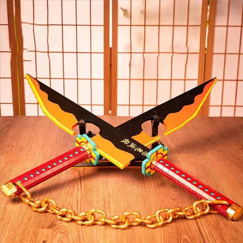 IN stock 1479PCS 210cm Demon Slayer Sword Building Block Model Uzui Tengen Gun Anime Brick Mount MOC Toy Kids Gift
IN stock 1479PCS 210cm Demon Slayer Sword Building Block Model Uzui Tengen Gun Anime Brick Mount MOC Toy Kids Gift