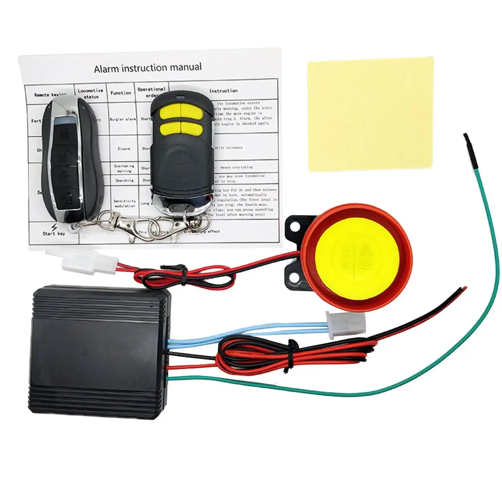 Universial Dual Remote Control Motorcycle Alarm Security System Electric Bike Theft Protection Early Warning Accessories
Universial Dual Remote Control Motorcycle Alarm Security System Electric Bike Theft Protection Early Warning Accessories