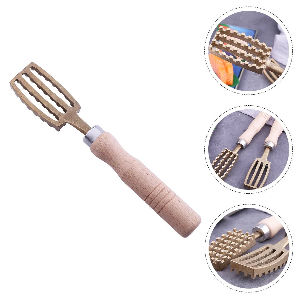 Cleaning Tool Fish Scale Planer Seafood Remover Wooden Handle Scraper Jagged 20X3X2.5CM Kitchen Removing
Cleaning Tool Fish Scale Planer Seafood Remover Wooden Handle Scraper Jagged 20X3X2.5CM Kitchen Removing