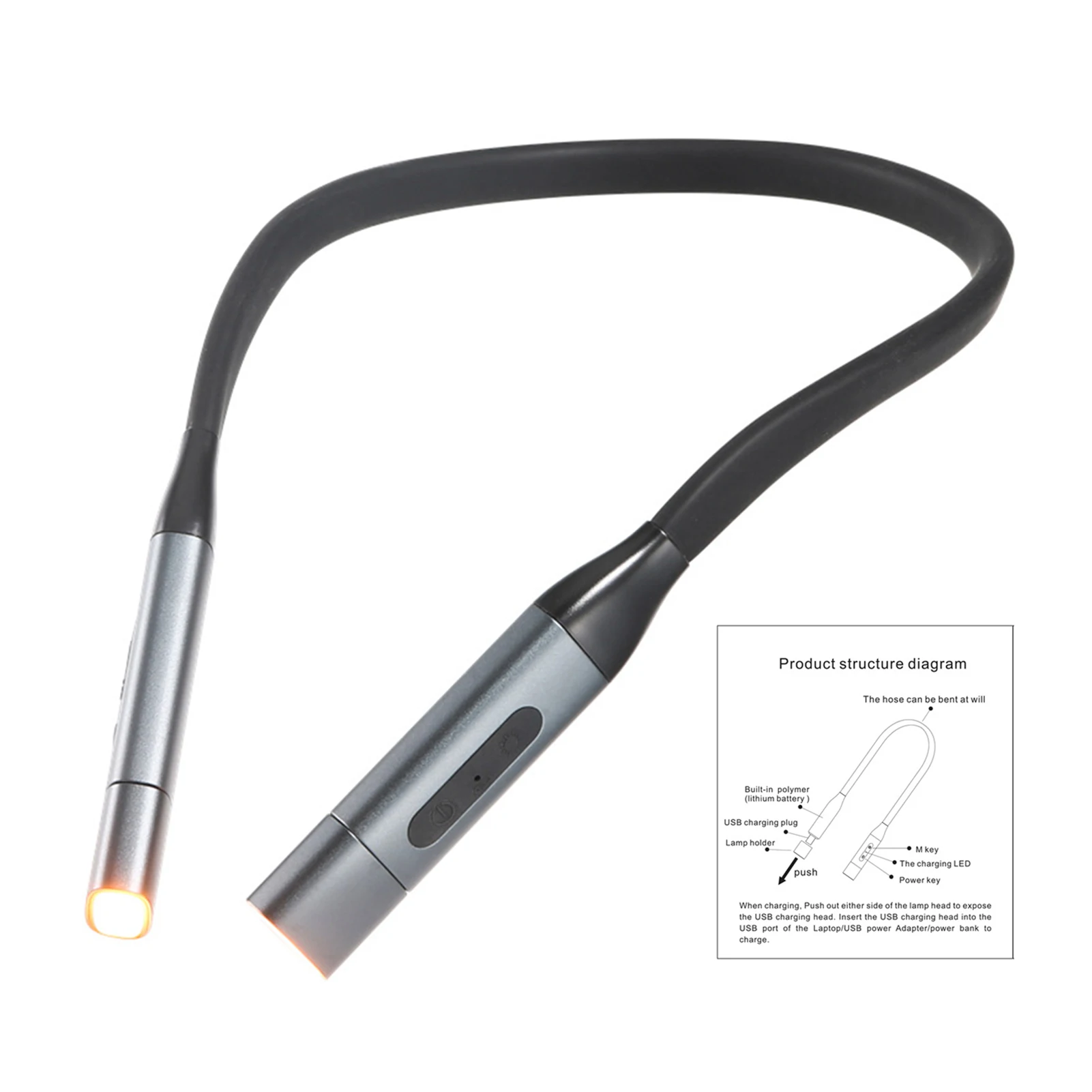USB 8LED Multifunction Hands Free For Reading In Bed Adjustable Brightness Removable Rechargeable Neck Book Light Repairing 
USB 8LED Multifunction Hands Free For Reading In Bed Adjustable Brightness Removable Rechargeable Neck Book Light Repairing