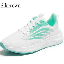 White Green Sport Shoes Women Casual Shoes for Ladies 3.5 CM Height Increase Female Breathable Outdoor Sketchers Running Black