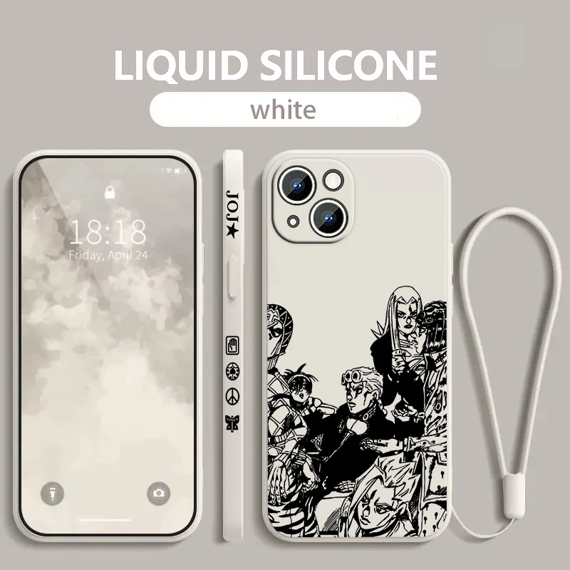 JoJo's Bizarre Adventure Apple iPhone Phone Case For 14 13 12 11 Pro Max Plus XS XR X 8 7 SE 2 3 Liquid Left Rope Cover
JoJo's Bizarre Adventure Apple iPhone Phone Case For 14 13 12 11 Pro Max Plus XS XR X 8 7 SE 2 3 Liquid Left Rope Cover
