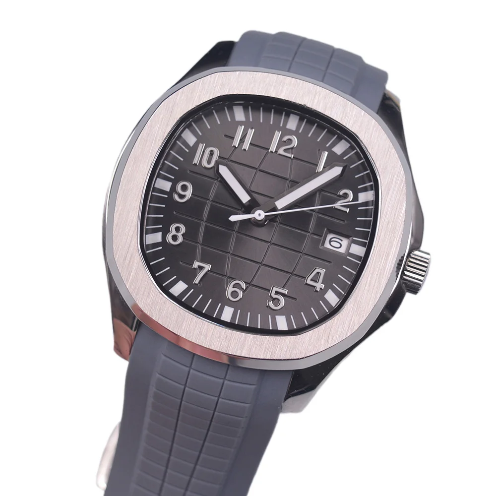 Bliger NH35 Mechanical Watches Luminous Gray Gradient Sterile Dial Automatic Movement Men Watch Silicone strap relogio masculino
Bliger NH35 Mechanical Watches Luminous Gray Gradient Sterile Dial Automatic Movement Men Watch Silicone strap relogio masculino