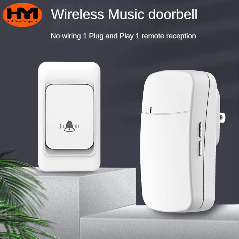 

IHOYI Doorbell Wireless Home Electronic Remote Control Digital Dingdong Doorling Children and Elderly Wireless Pager