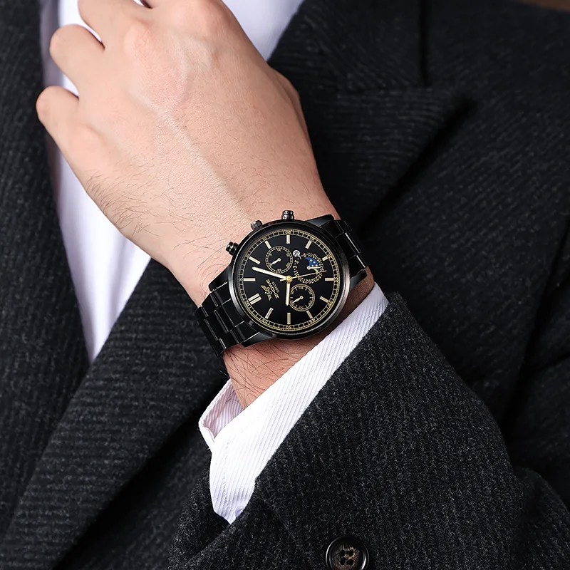 Men Watch Luxury Watches Men Military Stainless Steel Calendar Quartz Watch Men's Sports Watch Reloj Hombre Relogio Masculino
Men Watch Luxury Watches Men Military Stainless Steel Calendar Quartz Watch Men's Sports Watch Reloj Hombre Relogio Masculino