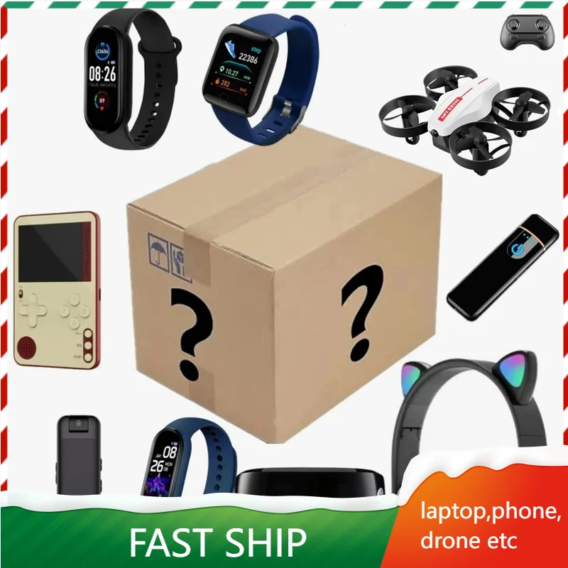 Mystery Box 100% Surprise Gift Premium Electronic Product Boutique Random Item Lucky Gift Box Christmas Gift
Mystery Box 100% Surprise Gift Premium Electronic Product Boutique Random Item Lucky Gift Box Christmas Gift